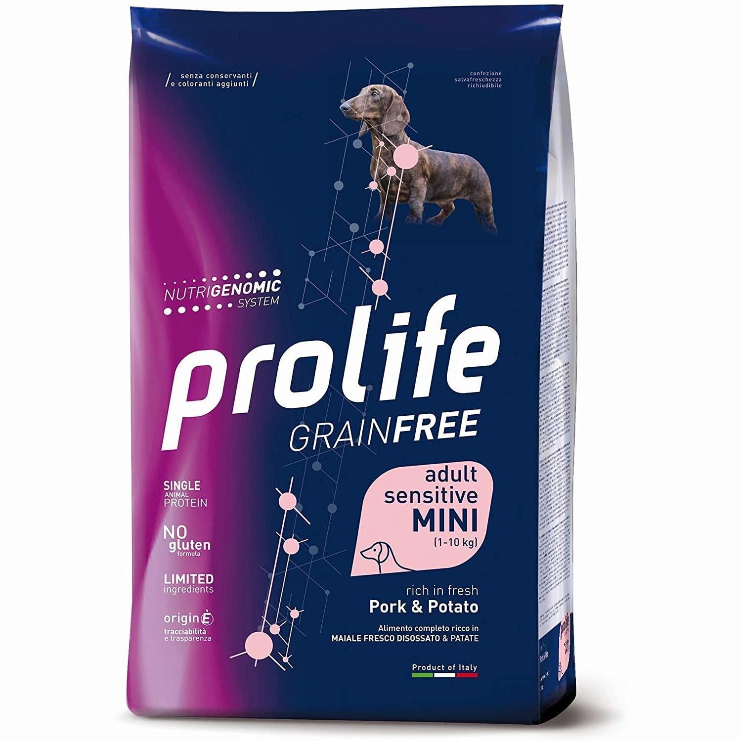 Prolife Adult Grain Free Mini Maiale&Patate 7 kg Prolife Adult Grain Free Mini Maiale&Patate 7 kg